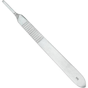 Mango de bisturí n. ° 3 para estudios anatómicos y de patología con fácil fijación de cuchillas utilizado en Patología y análisis forenses. - Product Image 2