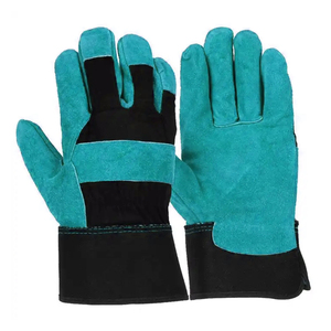 Nouveaux gants de travail en cuir de vache fendu très résistants OEM résistant aux coupures et à la sécurité, équipement manuel chauffant de protection - Product Image 4