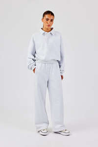 Haute qualité personnalisé gris chiné femmes survêtement 2 pièces ensemble à capuche et survêtement ensemble pantalons de survêtement Streetwear Gym survêtement pour les femmes - Product Image 5