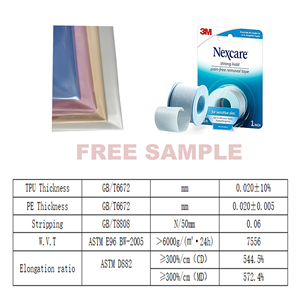 Film médical respirant et imperméable en polyuréthane TPU HUANLONG, film TPU bleu pour ruban adhésif médical, pansement médical - Product Image 2