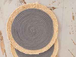 Manteles Individuales de Yute Natural Tejido al por Mayor, 100% Algodón, Reutilizables, Ecológicos, Antideslizantes, Decoración Elegante para Mesa - Product Image 3