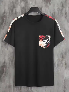 Camiseta de Alta Calidad al por Mayor para Hombre, 100% Algodón, Camiseta Barata con Bolsillo Delantero, Personalizada, Cuello Redondo, Material de Algodón - Product Image 6