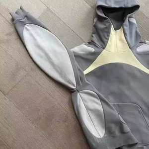 เสื้อสเวตเชิ้ตโอเวอร์ไซส์ทรงหลวมมีฮู้ดสไตล์สตรีทสั่งแบบธรรมดา - Product Image 2