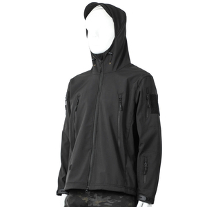 แจ็กเก็ตแนวยุทธวิธีกันลมสำหรับผู้ชายเสื้อโค้ทผ้าโพลีเอสเตอร์กันลมสำหรับฤดูหนาวปรับแต่งโลโก้ได้ตามต้องการ - Product Image 3