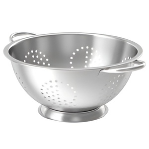 Modern Stainless Steel <b>Colander</b> With Tubular Handle Basket With Pierced Mesh New Design <b>Colander</b> - Product Image 2