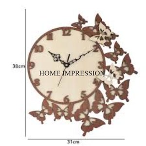 Factory Direct Supply Modern Creative Art Heavy Duty Metal Made Flowers And Leaves Designer Home & Hotel Decorative Wall <b>Clocks</b> - Product Image 5