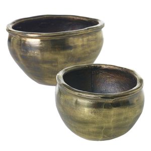 Unique Design Metal Flower Bowl for Garden Decoration Indoor & Outdoor Party Decoration Aluminium Flower <b>Vases</b> <b>Set</b> of <b>3</b> - Product Image 5