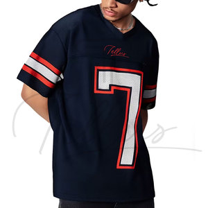 Camisetas y Jerseys de Fútbol Americano, Transpirables, Estampadas, de Manga Corta, Diseño Personalizable, 100% Poliéster - Product Image 1