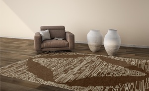 Conjunto de alfombra de lana anudada a mano de alta calidad Diseño de patrón abstracto - Product Image 3