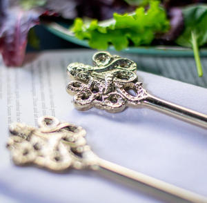 Ensemble de service indien forgé à la main avec poignée de pieuvre - Product Image 4