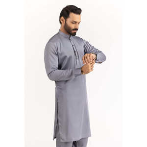 ผ้าฝ้ายสีน้ำเงินแบบไม่เย็บตะเข็บของเอเวดาสำหรับชุดเสื้อผ้าบุรุษ - Product Image 3