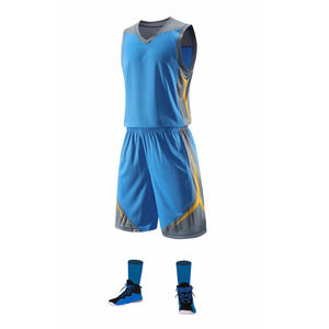 Maillot et short de basketball d'entraînement, séchage rapide, respirant, vente en gros - Product Image 1