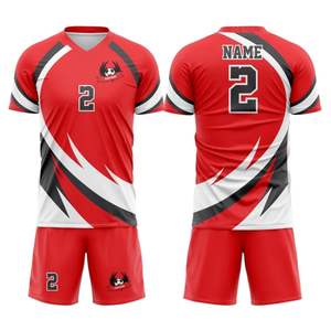 Venta al por mayor de uniformes de fútbol con logotipo personalizado sublimado equipo de fútbol conjunto de camisetas de entrenamiento para Niños y Niñas Ropa de fútbol - Product Image 5