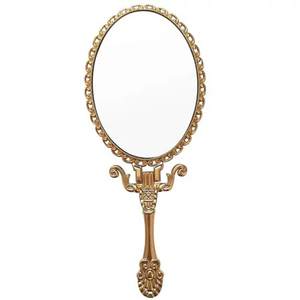 <b>Wholesale</b> Hand Mirror Fashionable Trending Design New Customized Shaped All Colors for Traveling Reflector Glass - Product Image 5