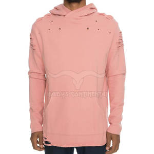 Servicio OEM al por mayor mejor diseño ligero desgastado sudaderas con capucha de color sólido para el invierno técnicas de teñido liso de lana de los hombres - Product Image 1