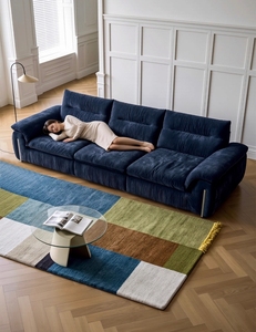 Sofá Seccional Moderno de Tres Plazas con Respaldo Acolchado y Brazos Acolchados, Muebles para Sala de Estar - Product Image 3