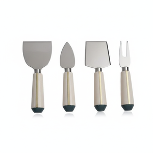 Creative Stainless Steel Cheese <b>Knife</b> Set Premium Resin Metal Insert Dishwasher <b>Safe</b> Eco-Friendly for Catering Gifting Lasting - Product Image 1