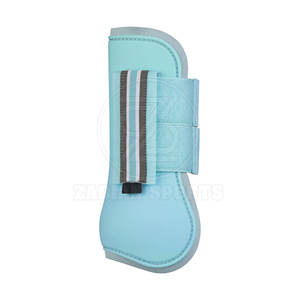 Bottes de tendon de cheval de protection avec sangles de fixation faciles pour l'équitation quotidienne Bottes de tendon de cheval respirantes avec coque extérieure solide - Product Image 2