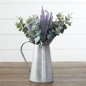 DECOR HAAT DH-7467 Modern Luxury Galvanized Metal Flower <b>Vase</b> Custom-Designed <b>Unique</b> Size Shape Tabletop All-Season High Demand - Product Image 4