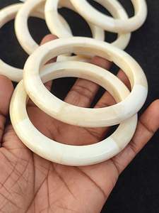 Bracelets en os naturel faits à la main, bijoux tribaux traditionnels, style vintage - Product Image 2
