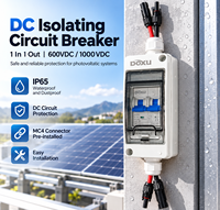 Kotak Perlindungan Surya PV DC MCB Circuit Breaker 2P 32A 1000V IP65 untuk Distribusi Fotovoltaik