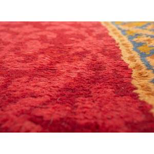 Alfombras de Lana Anudadas a Mano Aalam, Alfombra Kilim Geométrica Abstracta Roja y Naranja para Entrada, Pasillo, Rectangular de 9x12 para Adolescentes-Pae-5949 - Product Image 3