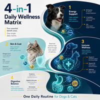 Compléments Vitaminiques Complets pour Animaux de Compagnie : Boost d'Énergie et de Vitalité – Friandises Tendres pour Chats et Chiens – Soins Naturels pour Animaux – Vente en Gros