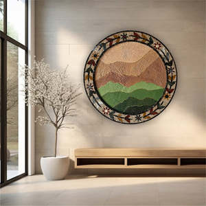 Mountain Serenity <b>Mosaic</b> and Textured <b>Wall</b> <b>Art</b> for Modern Home Decor and Nature Inspired Interior Design - Product Image 6