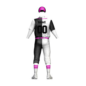 Uniforme de Béisbol Estampado de Alta Calidad, Color y Logotipo Personalizados, Secado Rápido, Transpirable, Cuello en V, Ropa de Equipo, Precio Bajo al por Mayor - Product Image 5
