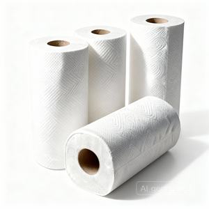 Rouleaux de papier de cuisine durables, matériau écologique, tissu absorbant pour le nettoyage de l'huile et de l'eau et la préparation des aliments - Product Image 1
