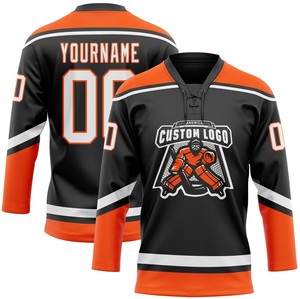 Prix d'usine OEM, personnalisez votre logo, vêtements de hockey, maillot de hockey sur glace à séchage rapide avec col à lacets - Product Image 2
