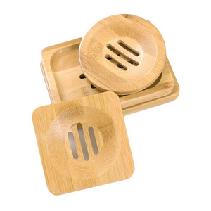 Jabonera orgánica de bambú, soporte de bambú, bandeja de jabón de bambú con Logo grabado láser, hecha en Vietnam, venta al por mayor - Product Image 4