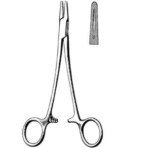 Pinzas de abrazadera hemostática de acero inoxidable, pinzas quirúrgicas, pinzas hemostáticas, alicates, puntas rectas para codo, soporte de aguja - Product Image 3