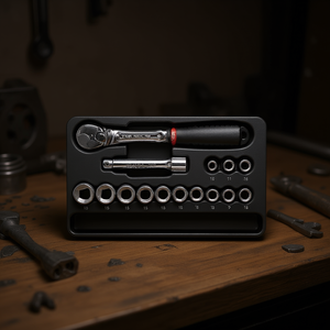 Usag 15-Piece <b>Ratchet</b> Set with Hexagonal <b>Sockets</b> and Inserts Product Category <b>Socket</b> - Product Image 3