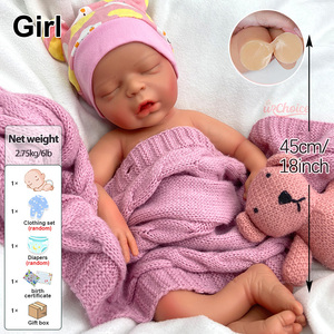 Muñecas Reborn Exclusivas OEM, Cuerpo <span class=keywords><strong>de</strong></span> Silicona Suave con Peso, Pintadas a Mano, Lavables, Muñeca <span class=keywords><strong>de</strong></span> 18 Pulgadas para Niñas, Perfecta para Regalos y Terapia - Product Image 2