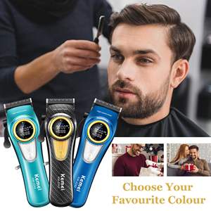 Tondeuse professionnelle sans fil pour hommes avec écran LED, base de charge, 9000 tr/min, outils de coupe de cheveux avec alimentation USB - Product Image 4