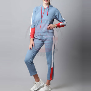 Winter Casual Solid Plus Size Eco-Friendly Breathable 2-Piece Long Set Cotton Tracksuit for Women - Product Image 2