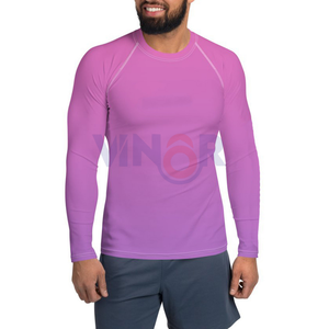 Chemise de gymnastique de compression à manches longues respirante de haute qualité pour hommes Hot Trending Rash Guard avec logo personnalisé Design en tissu uni - Product Image 1