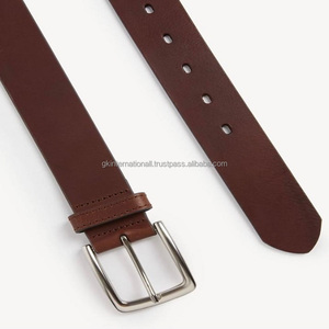 Rown-cinturón informal de diseñador para hombre, hebilla de aleación sólida con costuras duraderas, de cuero hecho a medida - Product Image 2