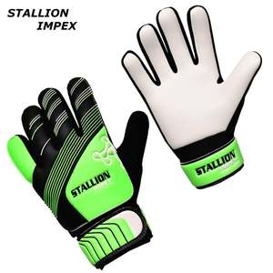 Gants de gardien de but en cuir de qualité supérieure personnalisables sur mesure coupe personnalisée poignée en latex de football en gros - Product Image 4