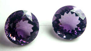 พลอยอเมทิสต์สีม่วงเจียระไนแบบบราซิลขนาด2มม.-3มม. พลอยสีม่วงเจียระไนคุณภาพ3A - Product Image 4