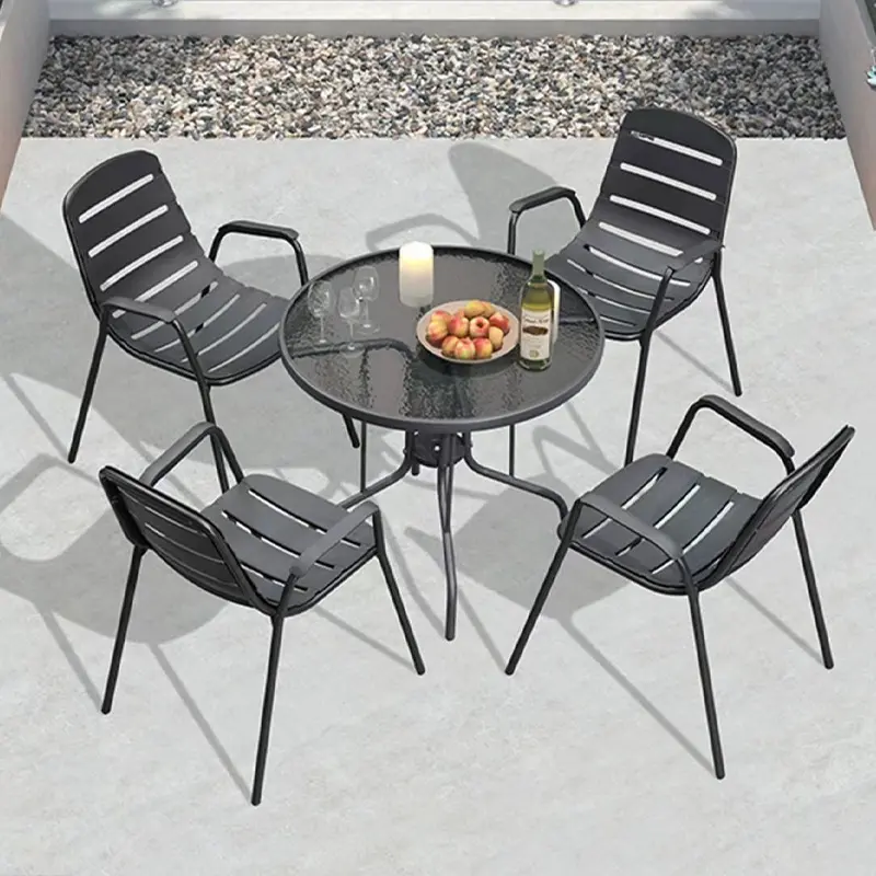 Modern Design Metal Frame Garden Set for Outdoor Patio Garden Chairs Metal Furniture For Home