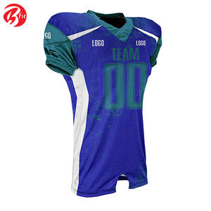 OEM High Quality 100% Polyester Team Wear Printed Football Uniform American Football Tops <b>Men's</b> American Football Jersey - Product Image 4