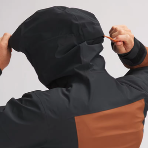 Veste coupe-vent d'hiver pour homme, design personnalisé, imperméable, respirante, coupe-vent, col montant, logo sur le devant, à capuche, décontractée - Product Image 4