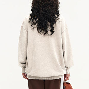 2025 produit incroyable décontracté Streetwear goutte épaule chiffres respirant écologique sweats à capuche tricoté sweat pour les femmes - Product Image 2