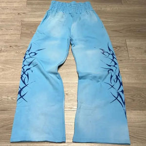 Pantalones Acampanados de Cintura Media WAKIN WEAR, Ligeros, Lavados al Ácido, Talla Grande, Adornados con Pedrería, Casuales, 100% Algodón - Product Image 4