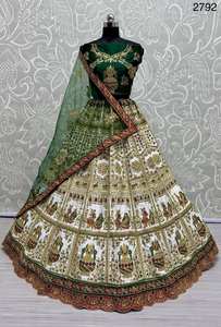 Lehenga choli ผ้าหนาปักสไตล์ panetar - Product Image 6
