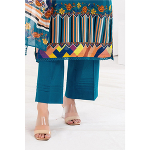 Nouvel arrivage de vêtements décontractés afghans pakistanais Robe de travail imprimée pour femmes Nouveau design de pelouse Shalwar Kameez avec Dupatta - Product Image 4