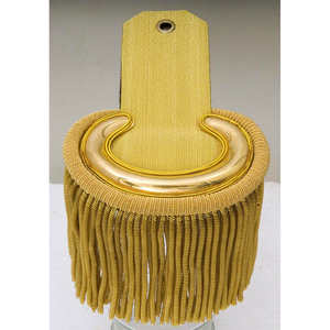 Hombrera de Borla Dorada con Flecos Bordados para Uniformes de Tablero, Incluye Insignias de Hamza - Product Image 3