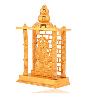 <b>Smart</b> Fashion <b>Deal</b> Gold-Plated Metal Ganesh Ji Statue Modern Traditional Welding Home Decoration Business Gifts - Product Image 3